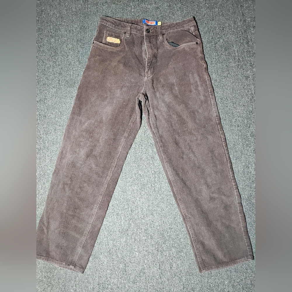 Mens Vintage EMPYRE Relax Heavy Corduroy Pants  Brown Size 30